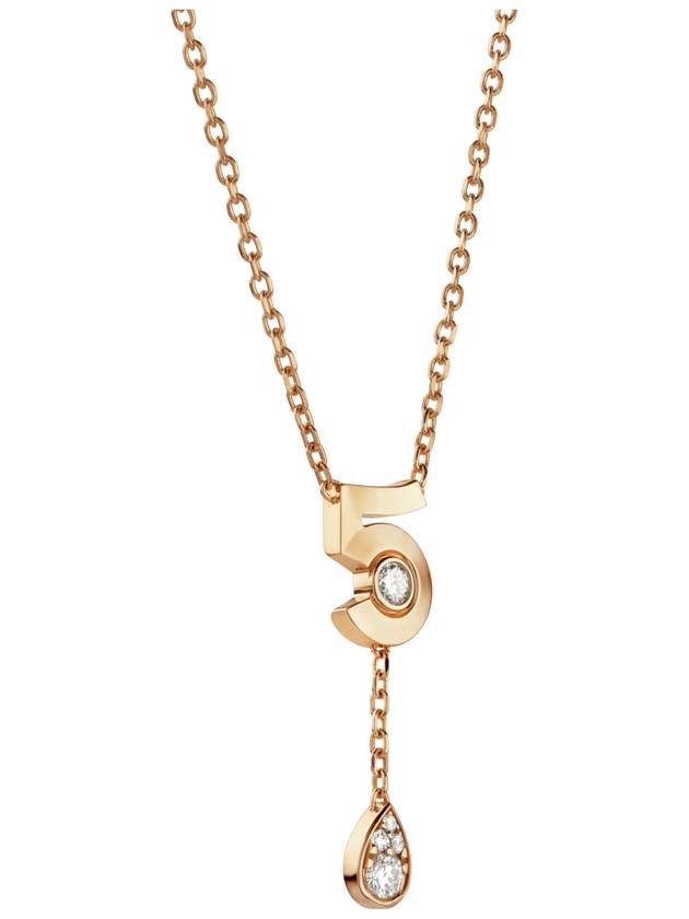 Extre de No 5 Necklace 18K Beige Gold Diamond - CHANEL - BALAAN 4