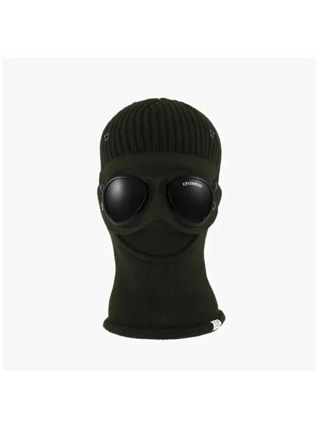 Extra Fine Merino Wool Goggle Balaclava Ivy Green - CP COMPANY - BALAAN 4