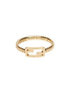 Link Chain Baguette Ring Gold - FENDI - BALAAN 2