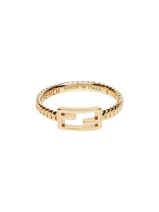 Link Chain Baguette Ring Gold - FENDI - BALAAN 2