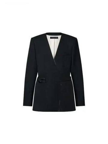 Technical gabardine wrap blazer 1AFGDW - LOUIS VUITTON - BALAAN 1