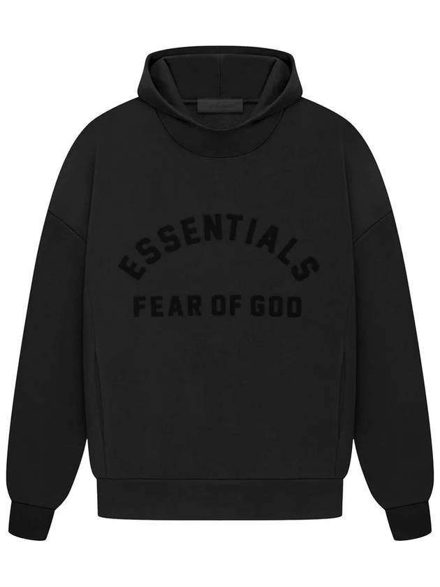 Logo Print Hoodie Jet Black - FEAR OF GOD ESSENTIALS - BALAAN 2