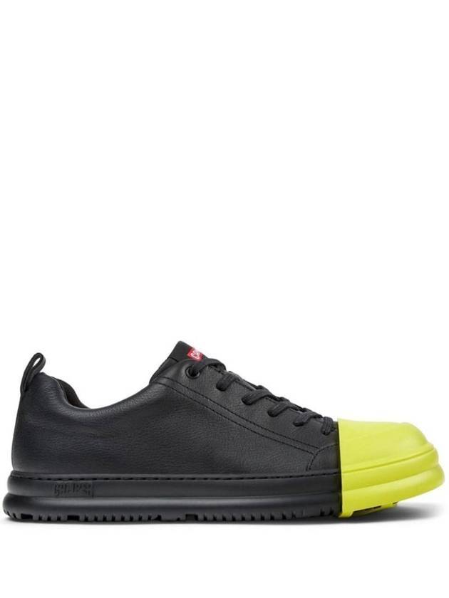 Junction Runner Leather Low-Top Sneakers Black - CAMPER - BALAAN 1