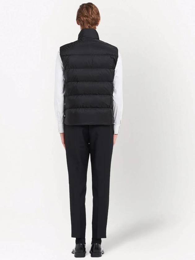 Re-Nylon Sleeveless Down Padded Jacket Black - PRADA - BALAAN 4