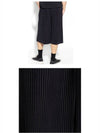 Pleated Cropped Wide Pants Dark Navy - ISSEY MIYAKE - BALAAN 6