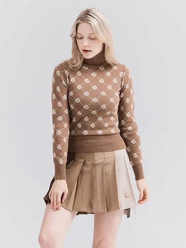 Golf tone and tone color matching skirt beige - HENRY STUART - BALAAN 1