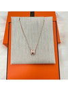 24 Years Women s Pop Ache Mini Necklace Rose Gold Pink - HERMES - BALAAN 4