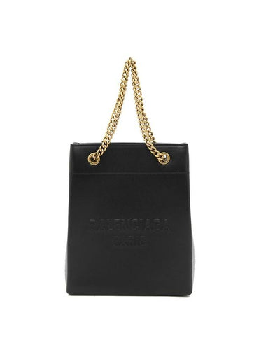 Leather Duty Free Tote Bag Black - BALENCIAGA - BALAAN 1