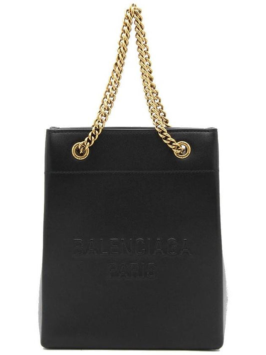 Leather Duty Free Tote Bag Black - BALENCIAGA - BALAAN 1