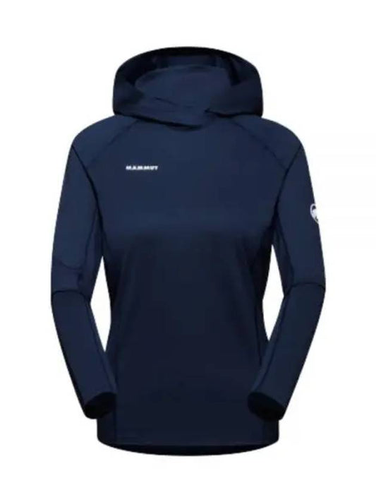 Women's Selun FL Sun Hoodie Navy - MAMMUT - BALAAN 2