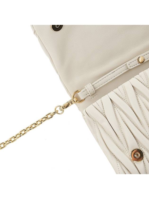 Matelasse Nappa Leather Shoulder Bag White - MIU MIU - BALAAN 10