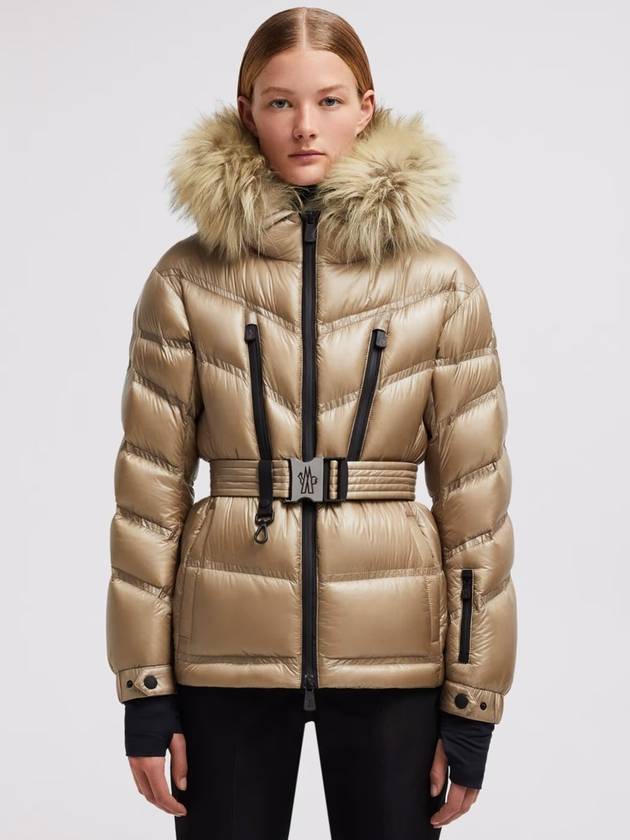 Women s Bernins Down Ski Padded Camel Beige - MONCLER - BALAAN 4