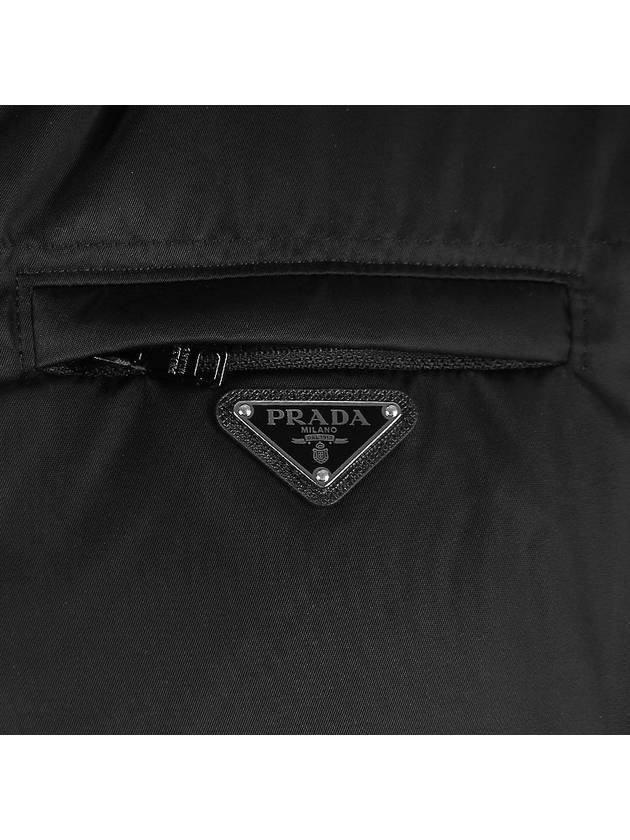 Medium-Length Re-Nylon Reversible Down Padded Jacket Black - PRADA - BALAAN 10