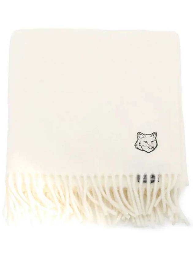 Wool Fox Head Muffler Ivory - MAISON KITSUNE - BALAAN 2