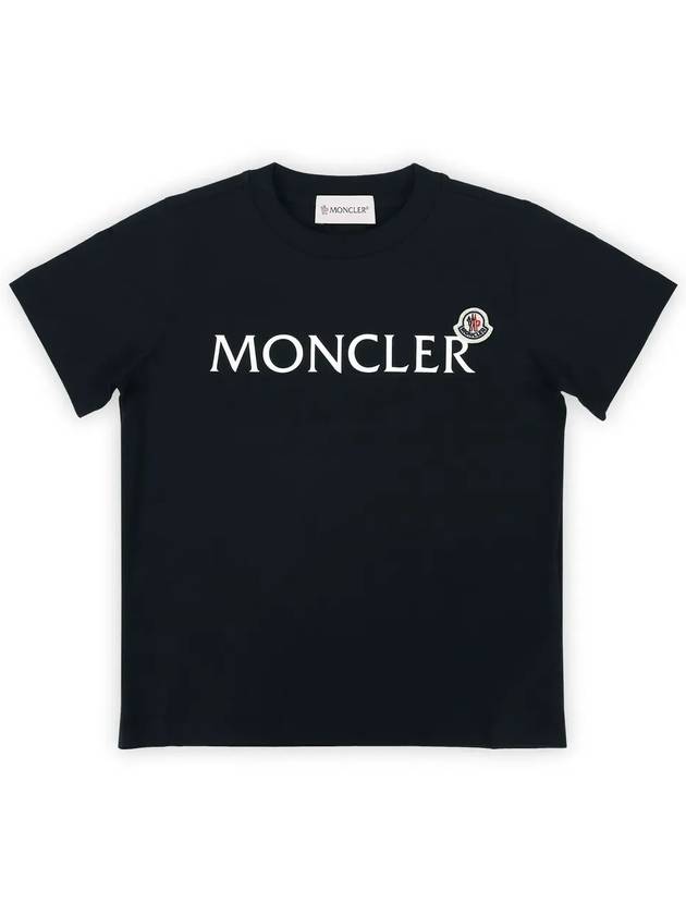 Kids lettering logo wappen short sleeve navy 8C00003 89AFV 778 8 10A - MONCLER - BALAAN 3