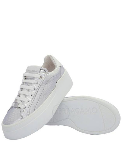 Ferragamo Dahlia Metallic Plaftorm Sneakers, Size 7 - SALVATORE FERRAGAMO - BALAAN 2