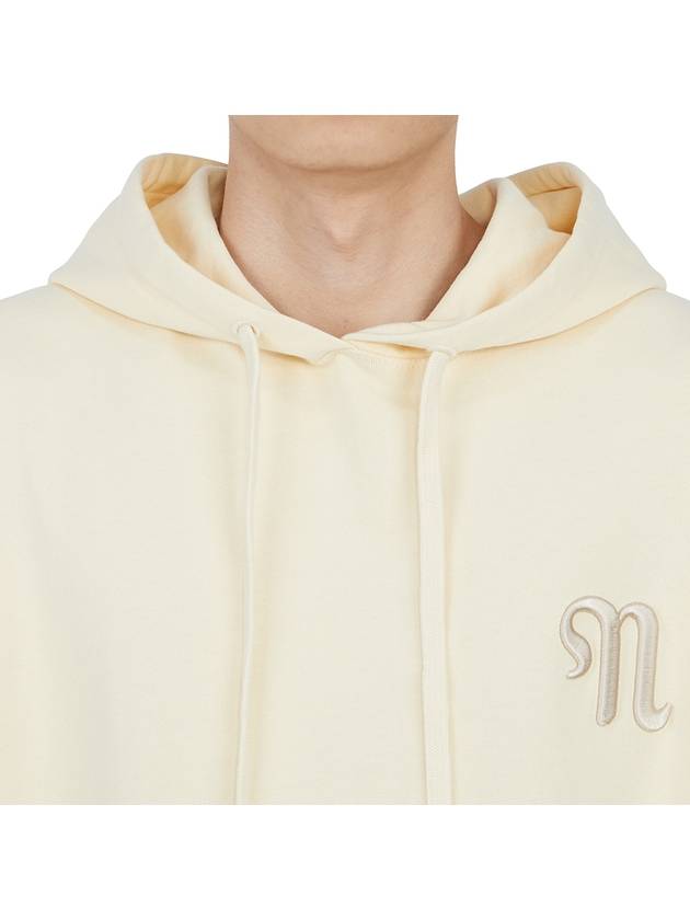 embroid logo cotton hood cream - NANUSHKA - BALAAN 8