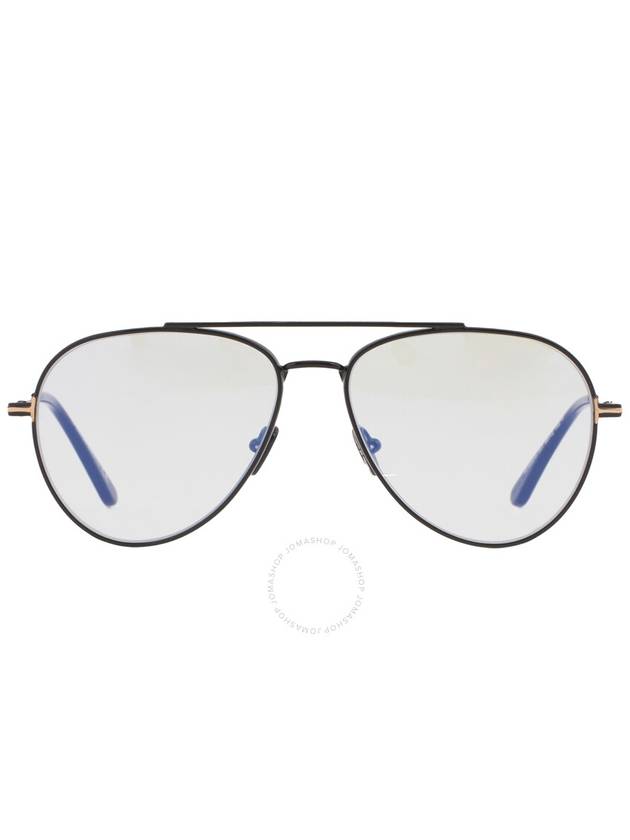 Tom Ford Blue Light Block Pilot Unisex Eyeglasses FT5800-B 001 56 - TOM FORD - BALAAN 1