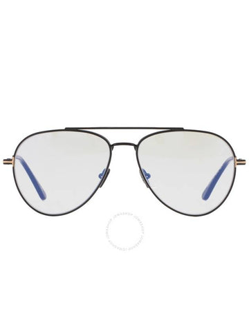 Tom Ford Blue Light Block Pilot Unisex Eyeglasses FT5800-B 001 56 - TOM FORD - BALAAN 1