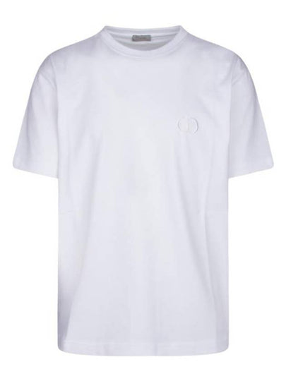 CD Icon Relaxed Fit Organic Cotton Short Sleeve T-Shirt White - DIOR - BALAAN 2