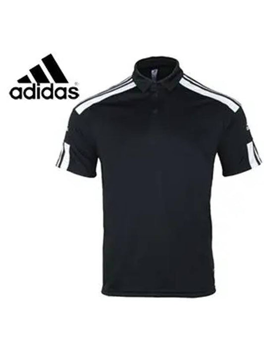 Squadra 21 Short Sleeve Polo Shirt Black - ADIDAS - BALAAN 2