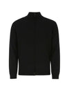 Embroidery Logo Cardigan Black - EMPORIO ARMANI - BALAAN 1