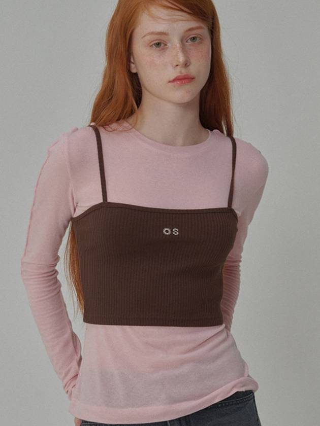 See Through Wool Jersey T Shirt Pink - OPENING SUNSHINE - BALAAN 5