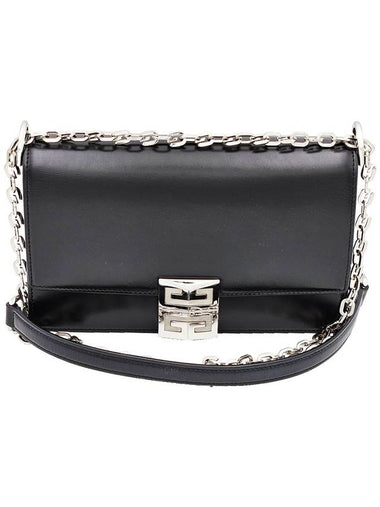 Givenchy BB50HEB15S001 Black 4G Chain Box Leather Small Shoulder Bag - GIVENCHY - BALAAN 1