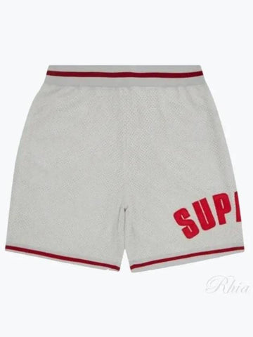 Ultra Suede Mesh Shorts Short Pants Men s Bottoms SS24SH7 GRAY - SUPREME - BALAAN 1