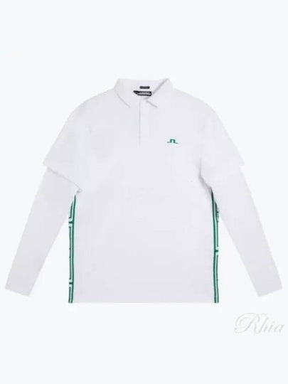 Liam Regular Fit Long Sleeve Polo Shirt White - J.LINDEBERG - BALAAN 2