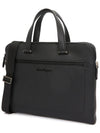 Double Pocket Zipper Briefcase Black - SALVATORE FERRAGAMO - BALAAN 3