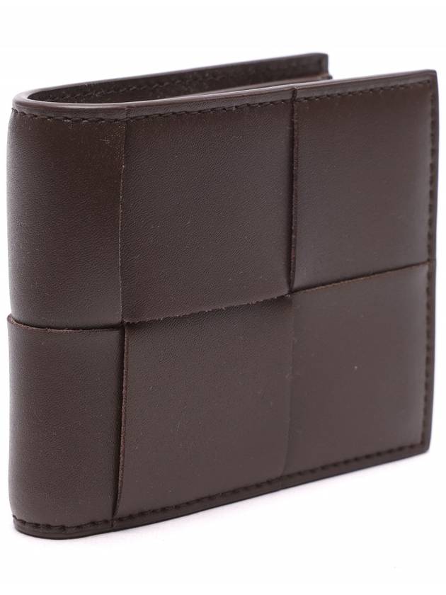 Intrecciato Coin Pocket Half Wallet Brown - BOTTEGA VENETA - BALAAN 4