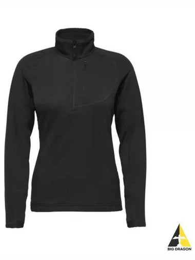 BLACK DIAMOND Coificant LT Quarter Zip WOMENS NAWAP760027 - BLACKBROWN - BALAAN 1