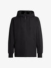 Diagonal Raised Fleece Goggles Hooded Jacket Black - CP COMPANY - BALAAN 3