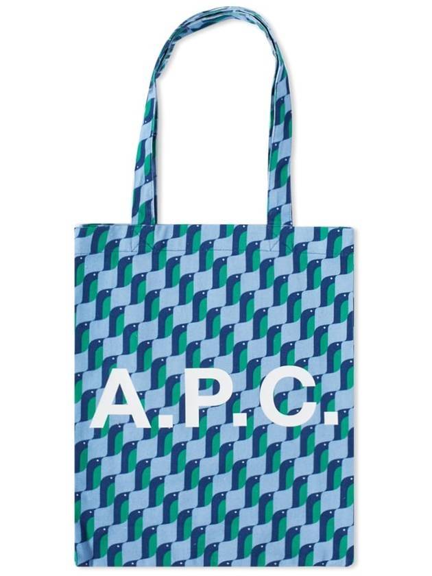 Roux Canvas Tote Bag Blue - A.P.C. - BALAAN.