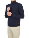 Horsebit Intarsia Wool Turtleneck Navy - GUCCI - BALAAN 6