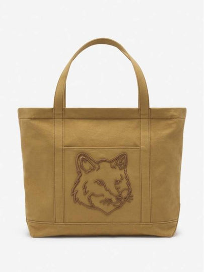 Fox Head Large Tote Bag Chestnut - MAISON KITSUNE - BALAAN 2