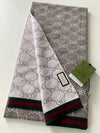 GG Two Tone Wool Scarf Beige - GUCCI - BALAAN 2