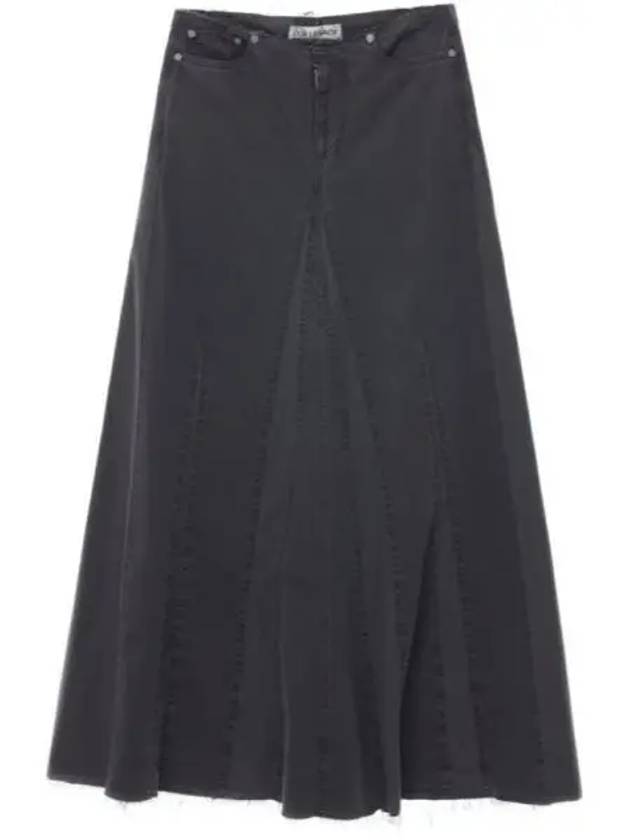 Rebel Herringbone A-Line Skirt Ash Black - OUR LEGACY - BALAAN 2