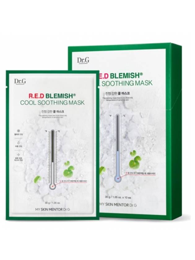 [Dr.G] R.E.D Blemish Cool Soothing Mask (10ea) - DR.G - BALAAN 1