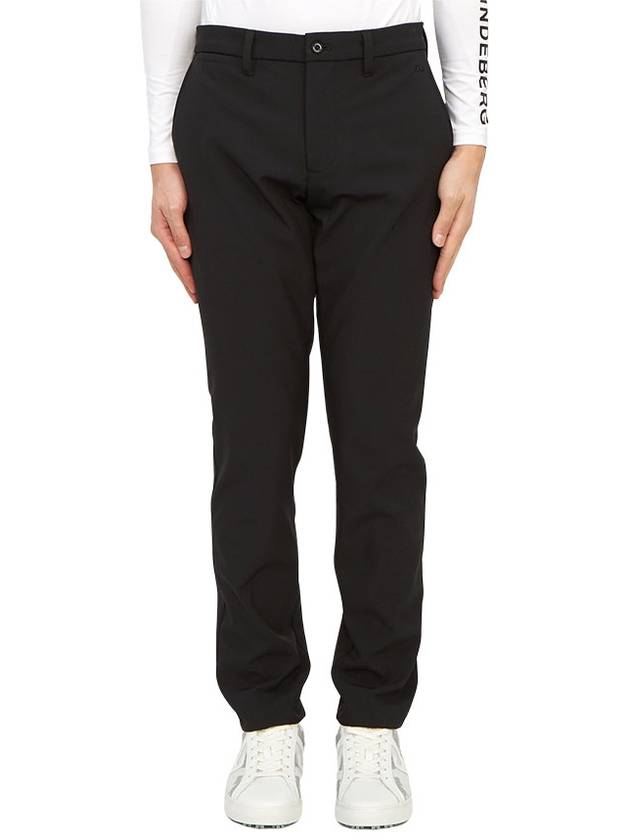 Men's Elote Bonded Fleece Stretch Pants Black - J.LINDEBERG - BALAAN 2