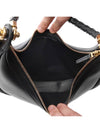 Black Double Weaving Strap Hula Hoop Shoulder Bag 794902 V3IW1 1019 - BOTTEGA VENETA - BALAAN 7