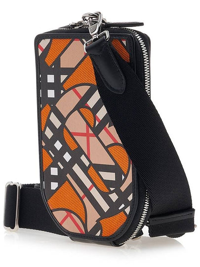 Monogram Phone Case Cross Bag Orange - BURBERRY - BALAAN 3