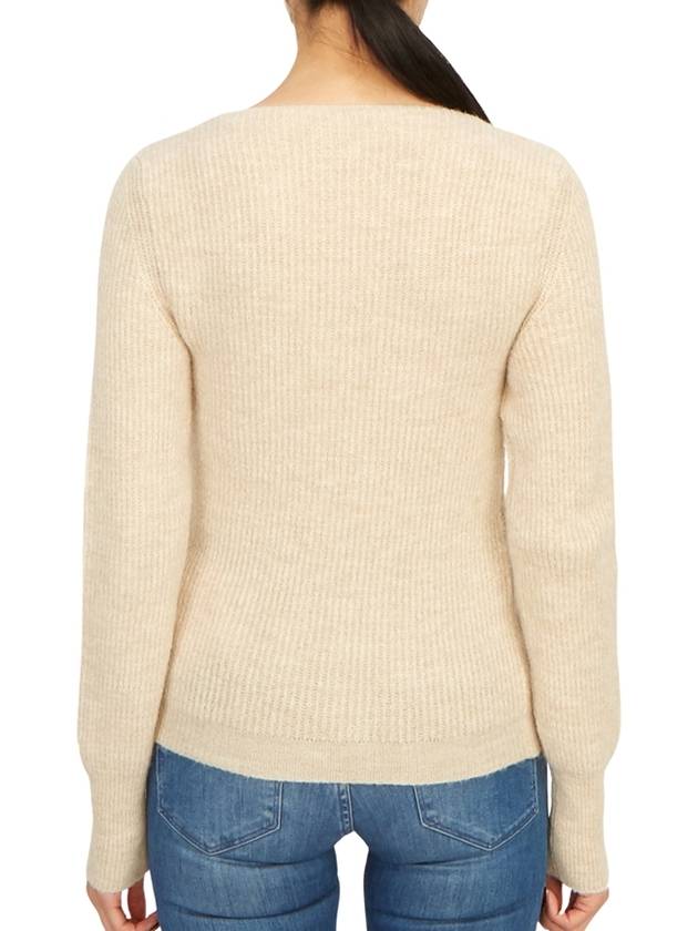 La Maille Pau Asymmetric Cardigan Light Beige - JACQUEMUS - BALAAN 5