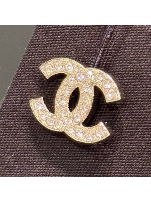 Women s Earrings Champagne Gold Crystal - CHANEL - BALAAN 5