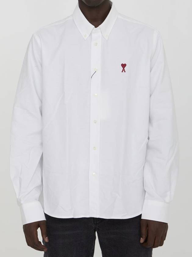 De Coech Long Sleeve Shirt White - AMI - BALAAN 1