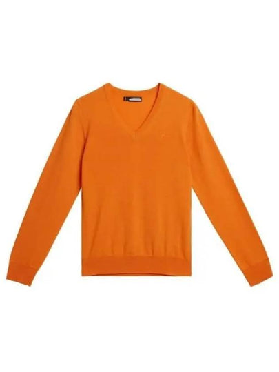 Women's Amaya Knit Sweater Persimmon Orange - J.LINDEBERG - BALAAN 2