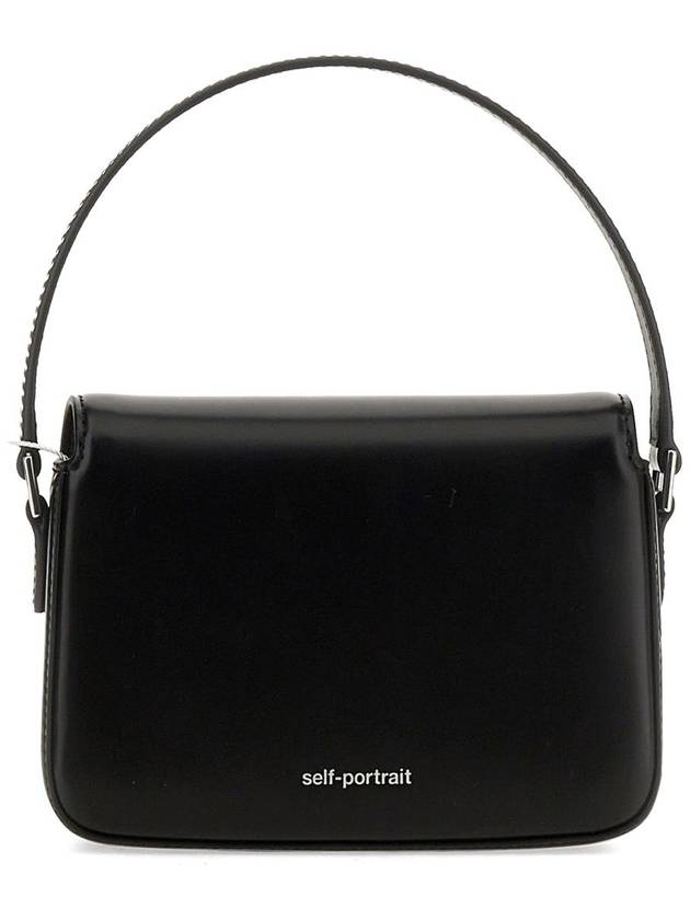 Self-Portrait Black Leather Micro Bag - SELF PORTRAIT - BALAAN 3