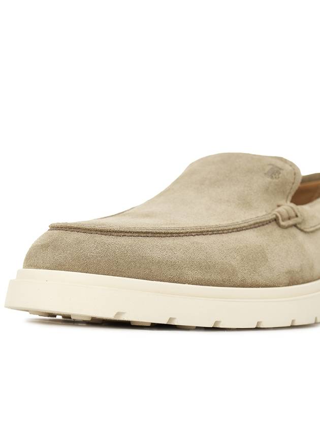 Suede Slipper Loafers Grey - TOD'S - BALAAN 9