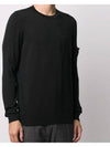 Men's Shadow Project Wappen Pocket Wool Knit Top Black - STONE ISLAND - BALAAN 4